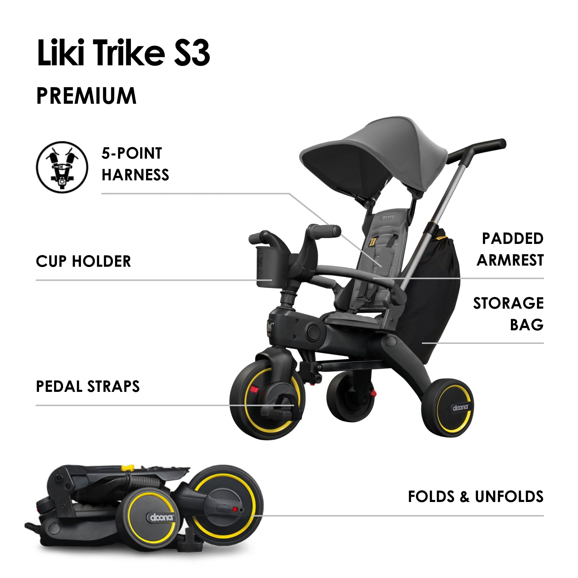 Amazon.co.jp: Doona - Liki Trike S3 - グレーハウンド : おもちゃ